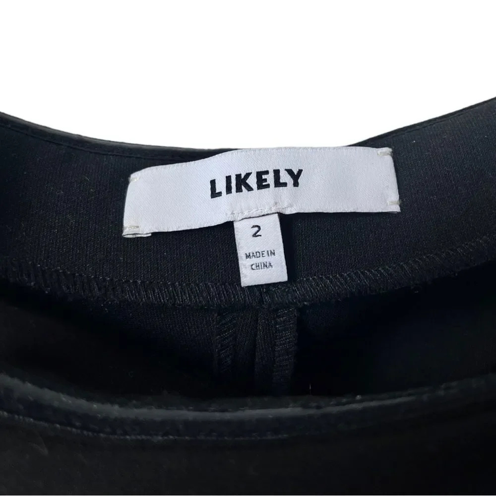 LIKELY Driggs Strapless Cocktail Dress Little Black Dress LBD Midi Size 2 - Picture 8 of 8